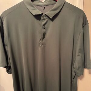 Lululemon Men's Evolution Green Polo Shirt XXL